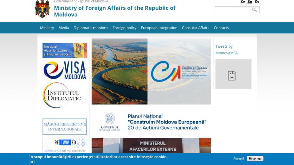 Ministry of Foreign Affairs of Moldova — mfa.gov.md
